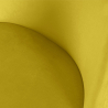 Buy Velvet Upholstered Stool - Scandinavian Design - 63cm - Evelyne Yellow 61288 Home delivery