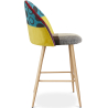 Buy Patchwork Upholstered Stool - Scandinavian Style - 63cm  - Evelyne Multicolour 61289 at Privatefloor