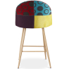 Buy Patchwork Upholstered Stool - Scandinavian Style - 63cm  - Evelyne Multicolour 61289 in the Europe