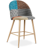 Buy Patchwork Upholstered Stool - Scandinavian Style -  63cm - Evelyne  Multicolour 61292 - prices