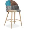 Patchwork Upholstered Stool - Scandinavian Style -  66cm - Evelyne  image 7