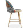 Buy Patchwork Upholstered Stool - Scandinavian Style -  63cm - Evelyne  Multicolour 61292 at Privatefloor