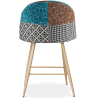 Buy Patchwork Upholstered Stool - Scandinavian Style -  63cm - Evelyne  Multicolour 61292 in the Europe