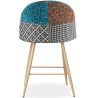 Patchwork Upholstered Stool - Scandinavian Style -  66cm - Evelyne  image 7