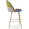 Buy Patchwork Upholstered Stool - Scandinavian Style - 63cm - Evelyne Multicolour 61293 at Privatefloor