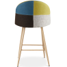 Buy Patchwork Upholstered Stool - Scandinavian Style - 63cm - Evelyne Multicolour 61293 in the Europe