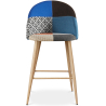 Buy Patchwork Upholstered Stool - Scandinavian Style - 63cm- Evelyne Multicolour 61294 - in the EU