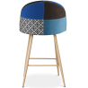 Buy Patchwork Upholstered Stool - Scandinavian Style - 63cm- Evelyne Multicolour 61294 in the Europe