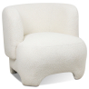 Buy  Upholstered Armchair - Bouclé Fabric Lounge Chair - Magnolia White 61296 - prices