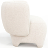 Buy  Upholstered Armchair - Bouclé Fabric Lounge Chair - Magnolia White 61296 in the Europe