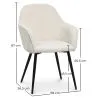 Upholstered Dining Chair in Velvet - Avrea image 7