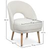 Upholstered Dining Chair in Bouclé - Devy image 7