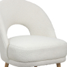 Buy Upholstered Dining Chair in Bouclé - Devy White 61298 with a guarantee