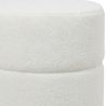 Round Pouf Upholstered in Bouclé Fabric - Gabby image 7