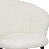 Buy Upholstered Dining Chair in Bouclé - Detra White 61300 with a guarantee