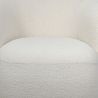 Upholstered Armchair in Bouclé Fabric - Curved Design - Drisela image 7