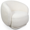 Upholstered Armchair in Bouclé Fabric - Curved Design - Drisela image 7