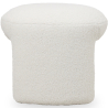 Buy Ottoman Upholstered in Bouclé Fabric - Vieire White 61303 in the Europe