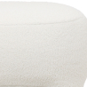 Buy Upholstered Ottoman - Pouf in Bouclé Fabric - Magnolia White 61305 in the Europe