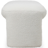 Buy Upholstered Bench in Bouclé Fabric - Vieire White 61307 at Privatefloor