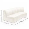 Modular Sofa - Upholstered in Bouclé - 2 Modules - 3/4 Seater - Herridon image 7