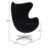Buy Brave Chair - Fabric Black 13412 with a guarantee