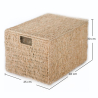 Buy Natural Fiber Basket with Lid - 40x30CM - Maracay Natural 61314 Home delivery