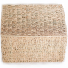 Buy Natural Fiber Basket with Lid - 40x30CM - Maracay Natural 61314 in the Europe