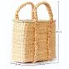 Natural Fiber Basket with Handles - 30x25CM - Haret image 7