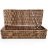 Buy Rattan Basket with Lid - 26x10CM - Lung Natural 61317 - in the EU