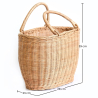 Buy Rattan Basket with Handles - Keray Natural 61318 - in the EU
