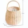 Rattan Basket with Handle - 33x22CM - Vernu image 7