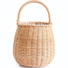 Buy Rattan Basket with Handle - 22x18CM - Vernu Natural 61320 - in the EU