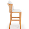 High Outdoor Teak Wood Stool with Cushions - Bamas image 7