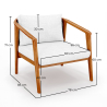 Outdoor Teak Wood Armchair - Bamas image 7