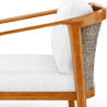 Buy Outdoor Teak Wood Armchair - Bamas Natural 61325 in the Europe