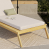 Teak Wood Sun Lounger with Cushion - Steela image 7