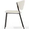 Dining chair - Upholstered in Bouclé Fabric - Black Metal - Seda image 7