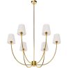 Gold Ceiling Chandelier with 6 Shades - Arena image 7