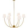Gold Ceiling Chandelier with 6 Shades - Arena image 7