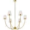 Gold Ceiling Chandelier with 6 Shades - Arena image 7