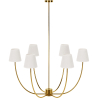 Gold Ceiling Chandelier with 6 Shades - Arena image 7