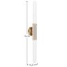 LED Wall Lamp Tube in Metal and Glass - Vintage - Wada image 7