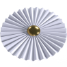 Wall Lamp Applique Flower in White and Gold Metal - 30CM image 7