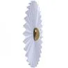 Wall Lamp Applique Flower in White and Gold Metal - 45CM image 7