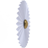 Wall Lamp Applique Flower in White and Gold Metal - 45CM image 7