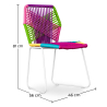 Buy Frony Garden chair  - White Legs Multicolour 58534 in the Europe