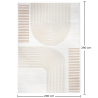 Rug Large Contemporary Modern Design - Beige (290x200 cm) - Rya image 7