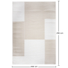 Rug Large Contemporary Modern Design - Beige (290x200 cm) - Layra image 7