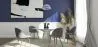 Round Dining Table - Glass and Metal - Barrel image 7